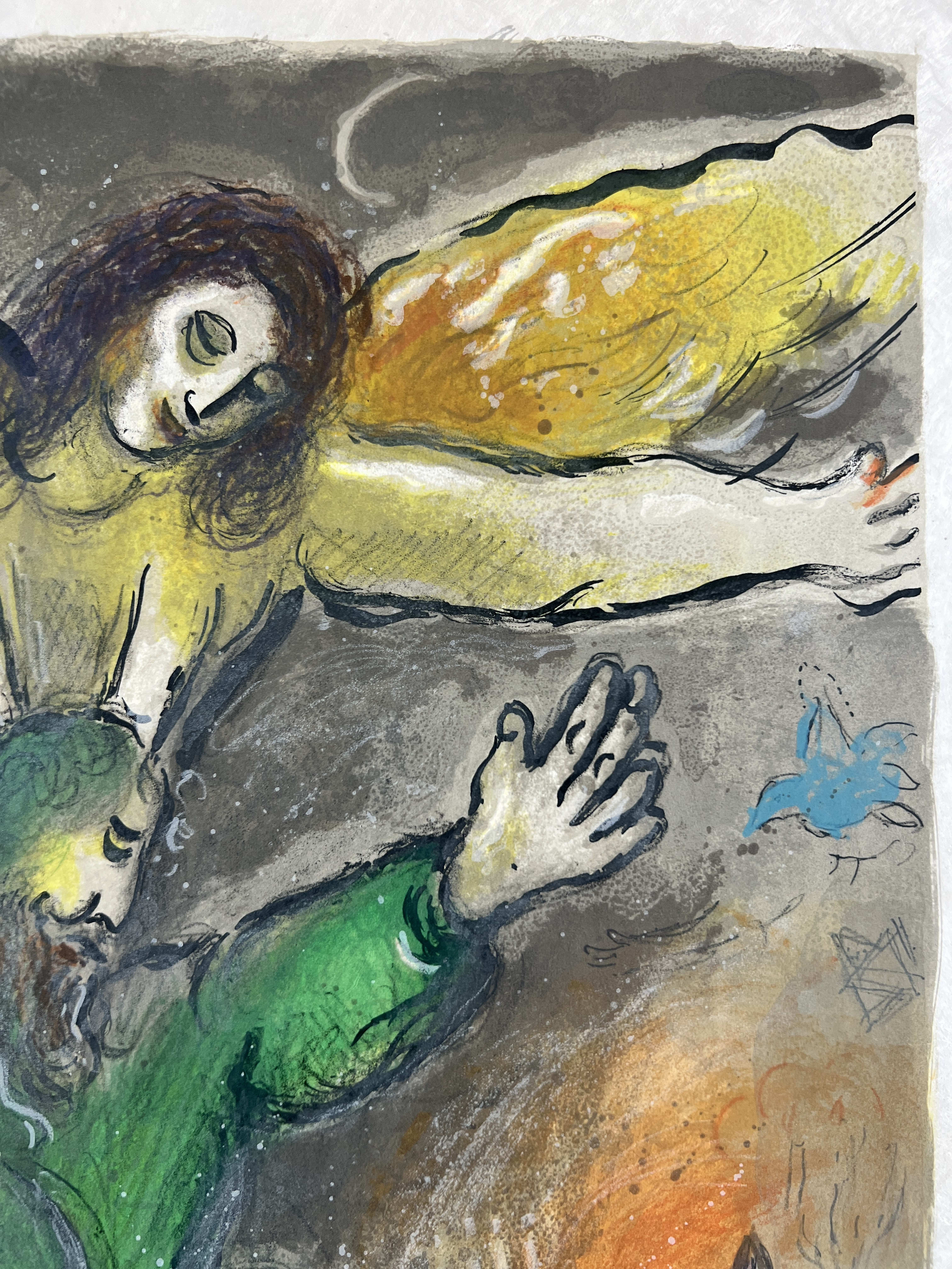 Marc Chagall - And Moses beheld all the worke, and beholde, they had done it as the Lorde had commanded; and Moses blessed them, 1966 - Image 3
