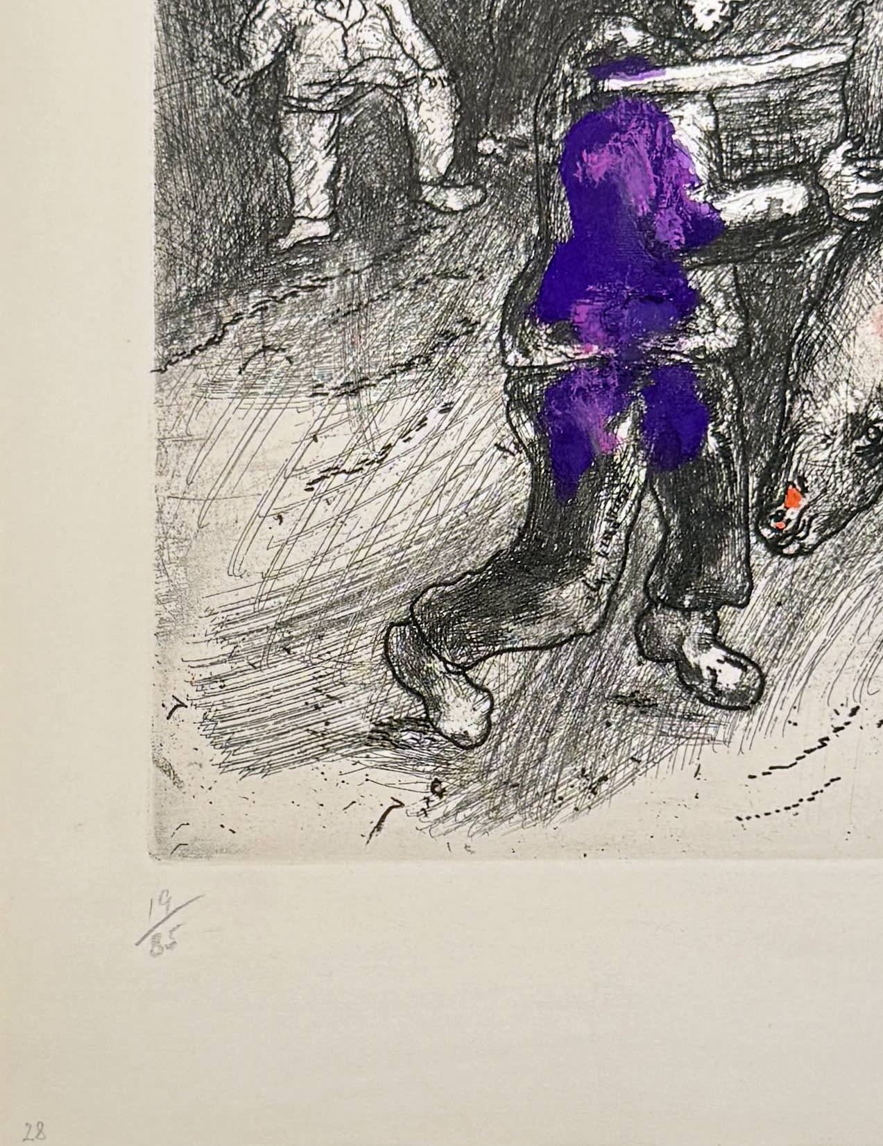 Marc Chagall - The Miller, His Son, and the Donkey, 1954 - Image 5