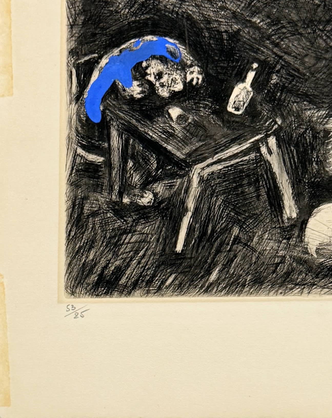 Marc Chagall - L'Ivrogne et sa Femme, 1954 - Image 5