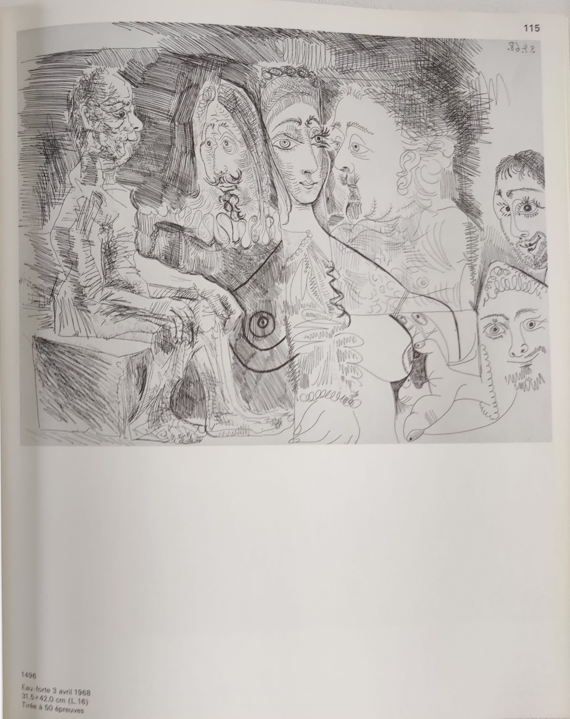 Pablo Picasso - Suite 347, 4 avril 1968, L. 16, 1968 - Image 8
