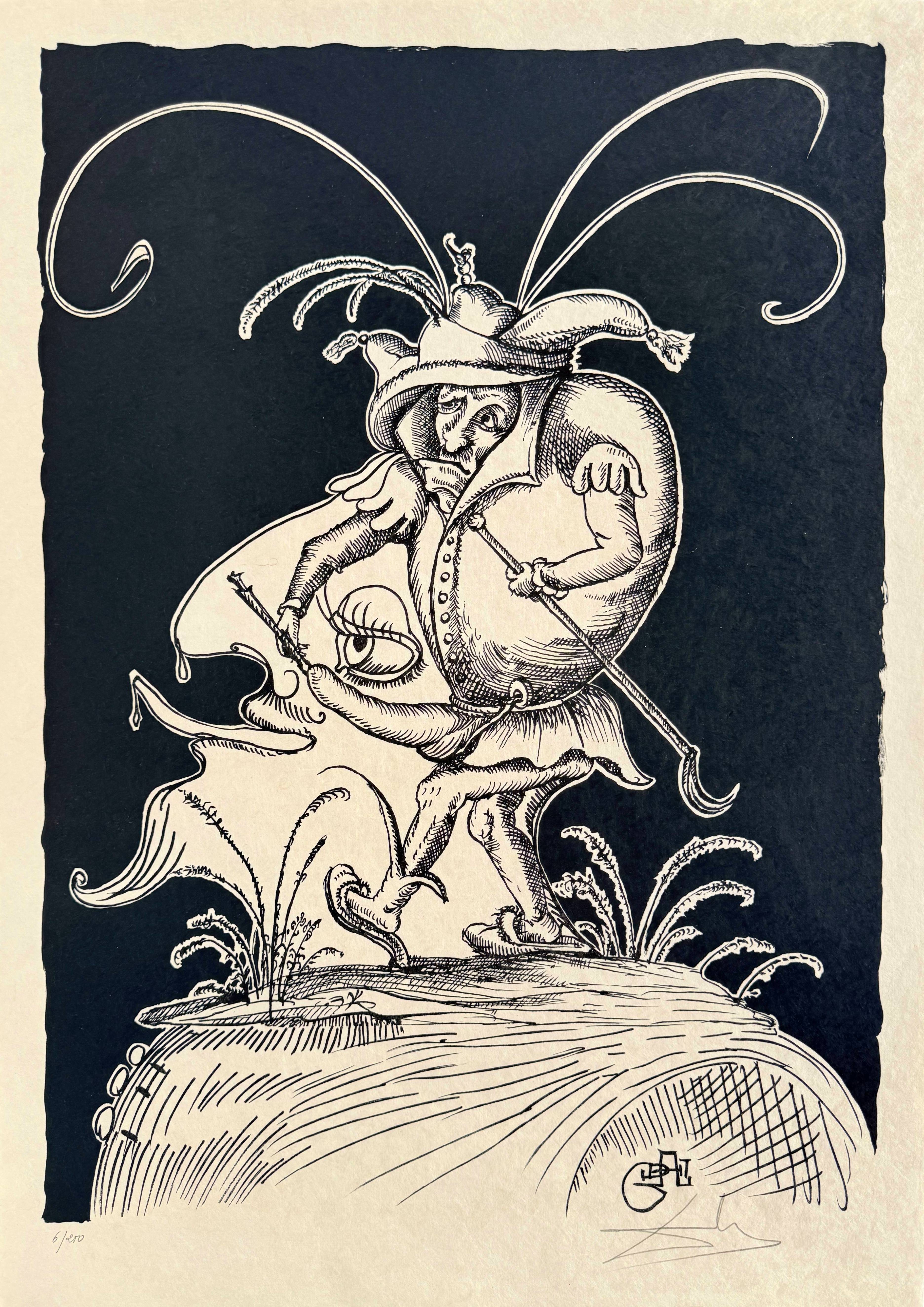 Salvador Dali - Les Songes Drôlatiques de Pantagruel, Planche XIX, 1973 1 Salvador Dali - Les Songes Drôlatiques de Pantagruel, Planche XIX, 1973