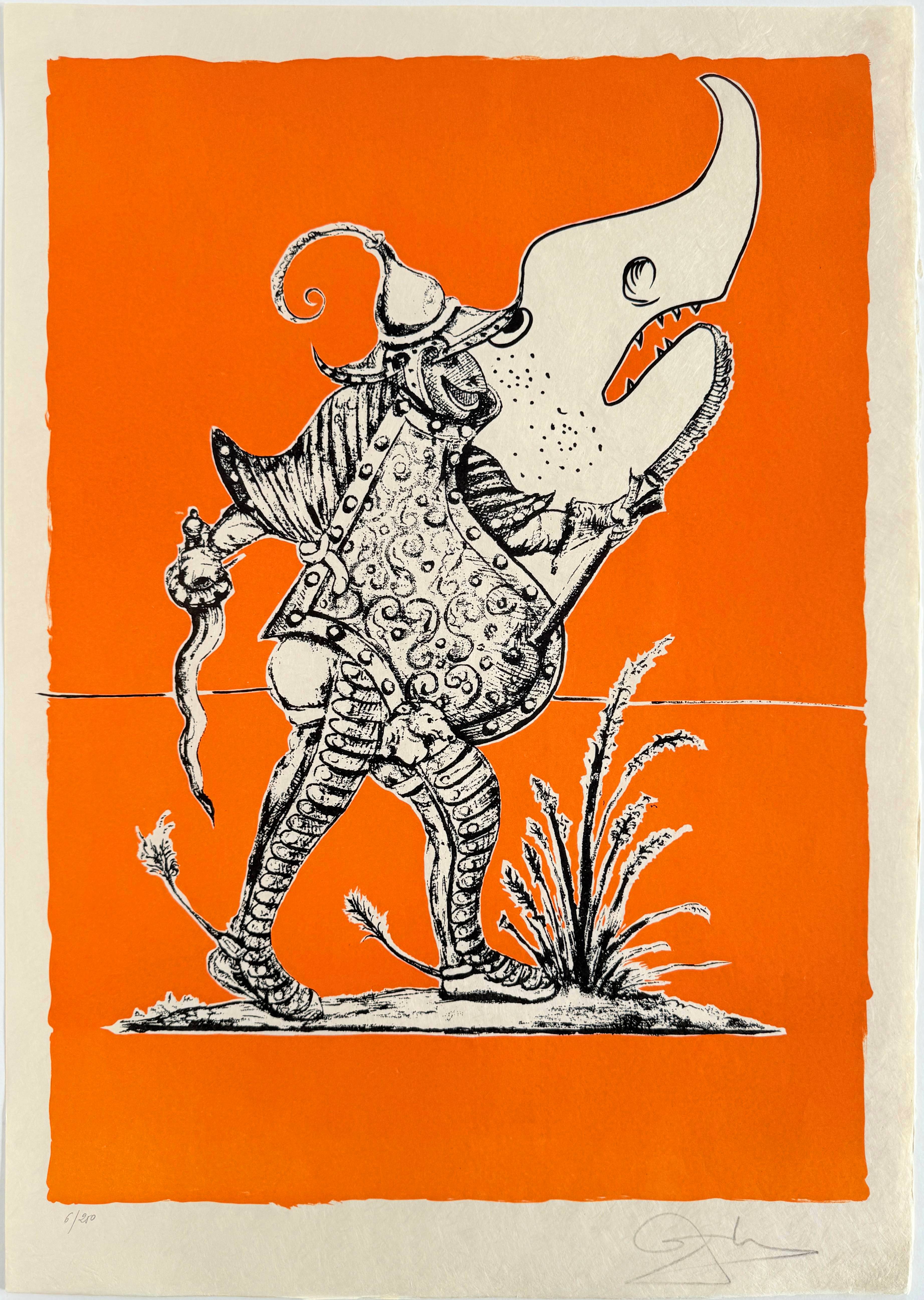 Salvador Dali - Les Songes Drôlatiques de Pantagruel, Planche XXIV, 1973 - Image 6