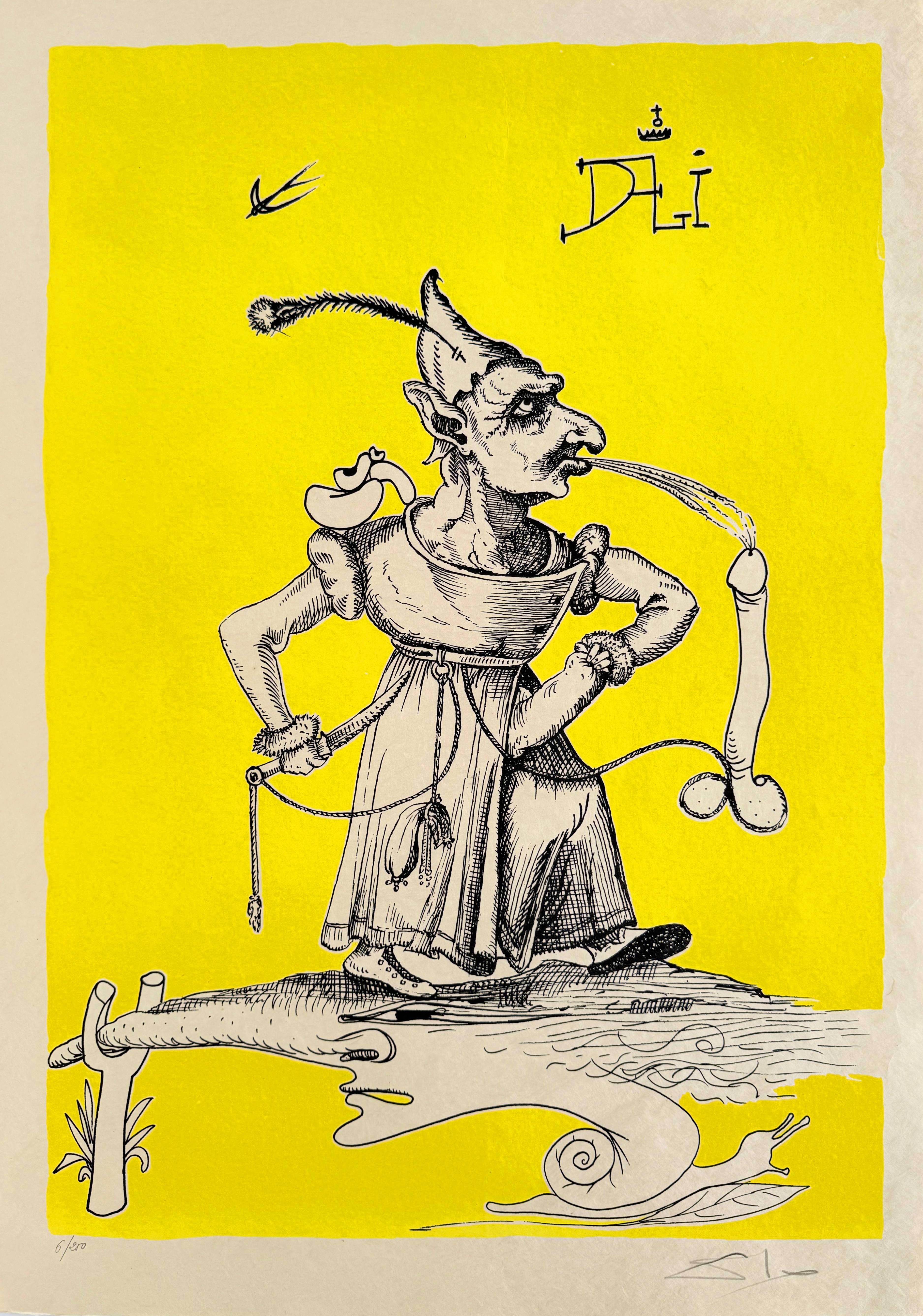 Salvador Dali - Les Songes Drôlatiques de Pantagruel, Planche X, 1973 1 Salvador Dali - Les Songes Drôlatiques de Pantagruel, Planche X, 1973