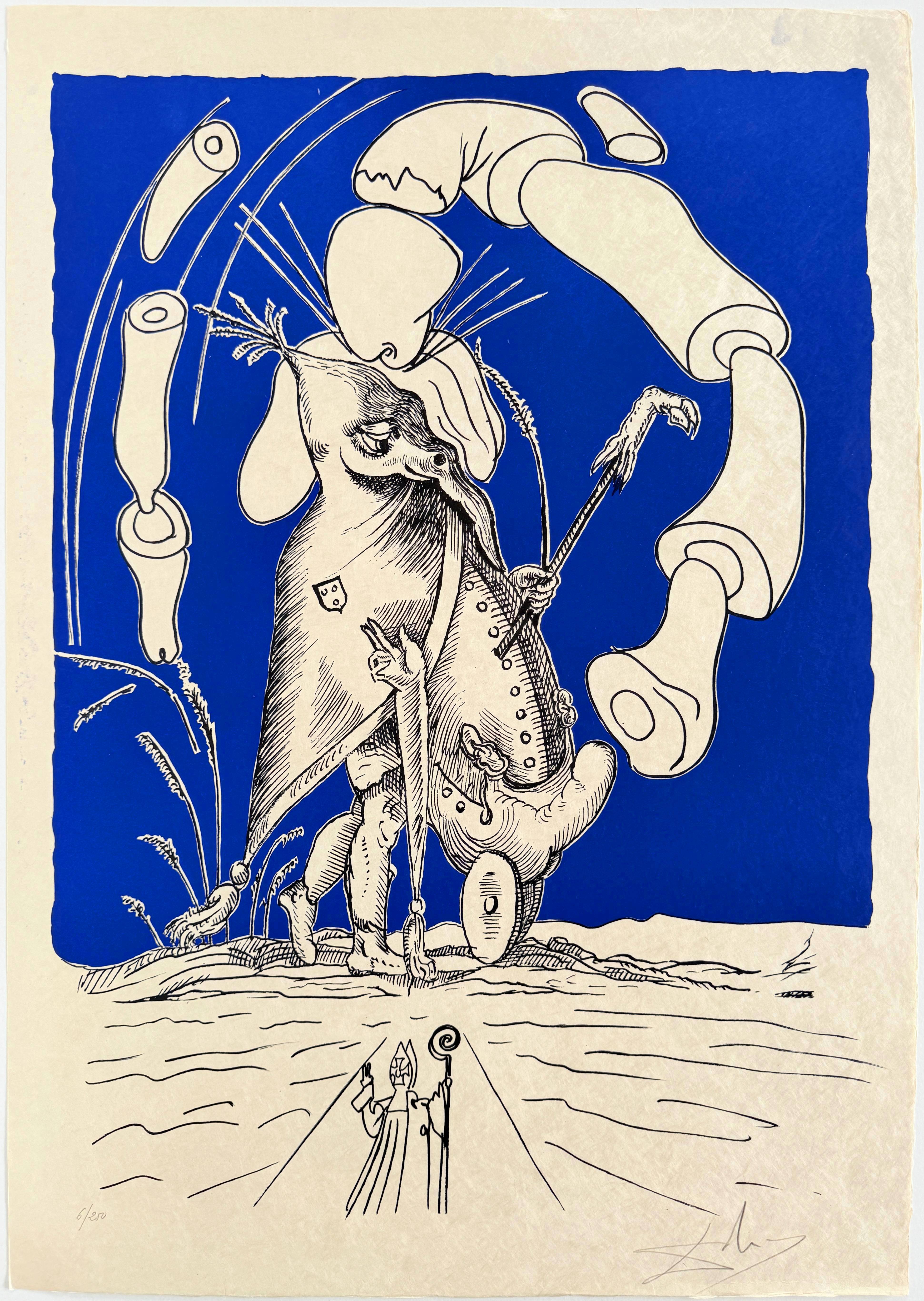 Salvador Dali - Les Songes Drôlatiques de Pantagruel, Planche XVI, 1973 2 Salvador Dali - Les Songes Drôlatiques de Pantagruel, Planche XVI, 1973 - Image 2