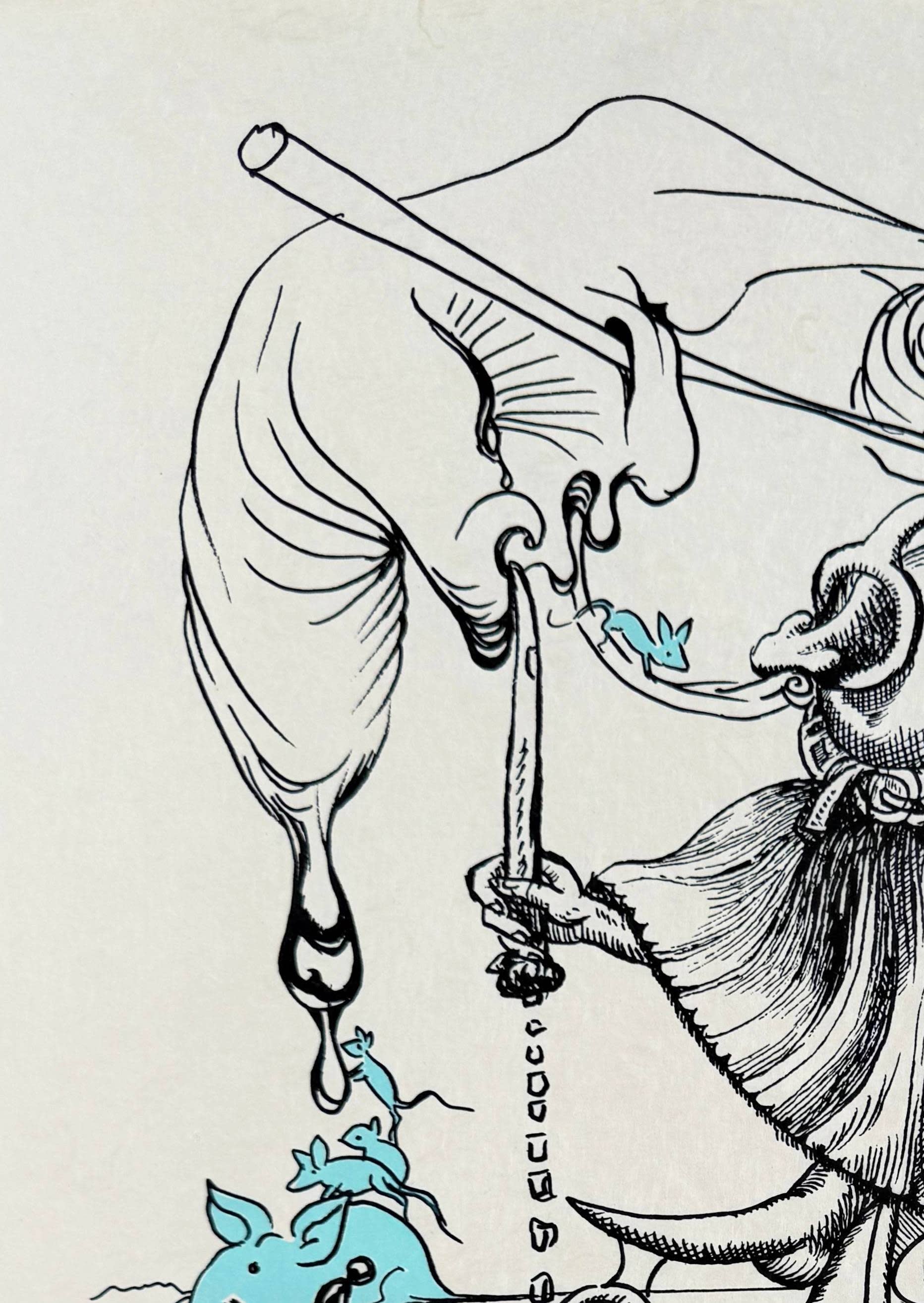 Salvador Dali - Les Songes Drôlatiques de Pantagruel, Planche VI, 1973 - Image 3