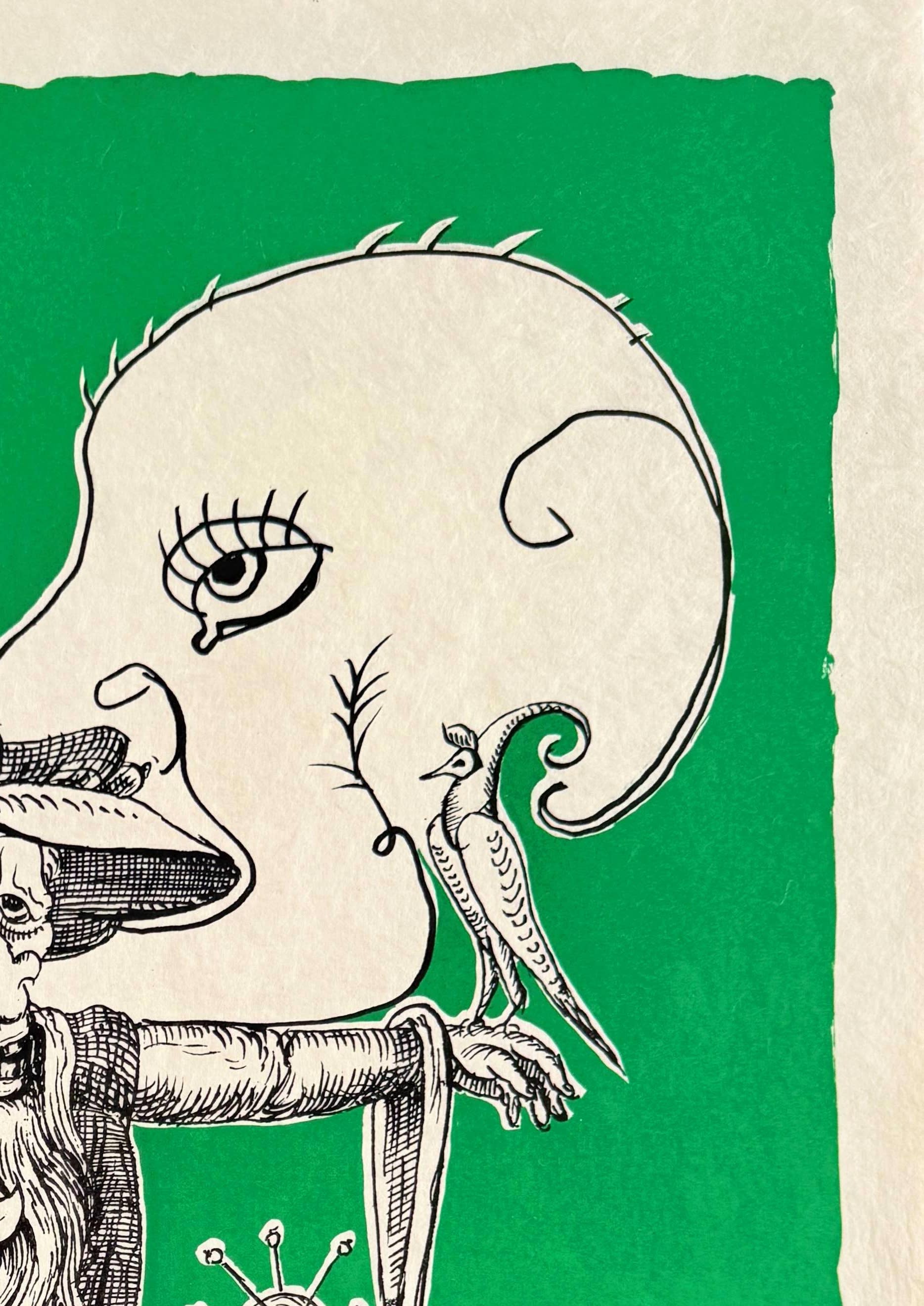 Salvador Dali - Les Songes Drôlatiques de Pantagruel, Planche I, 1973 - Image 4