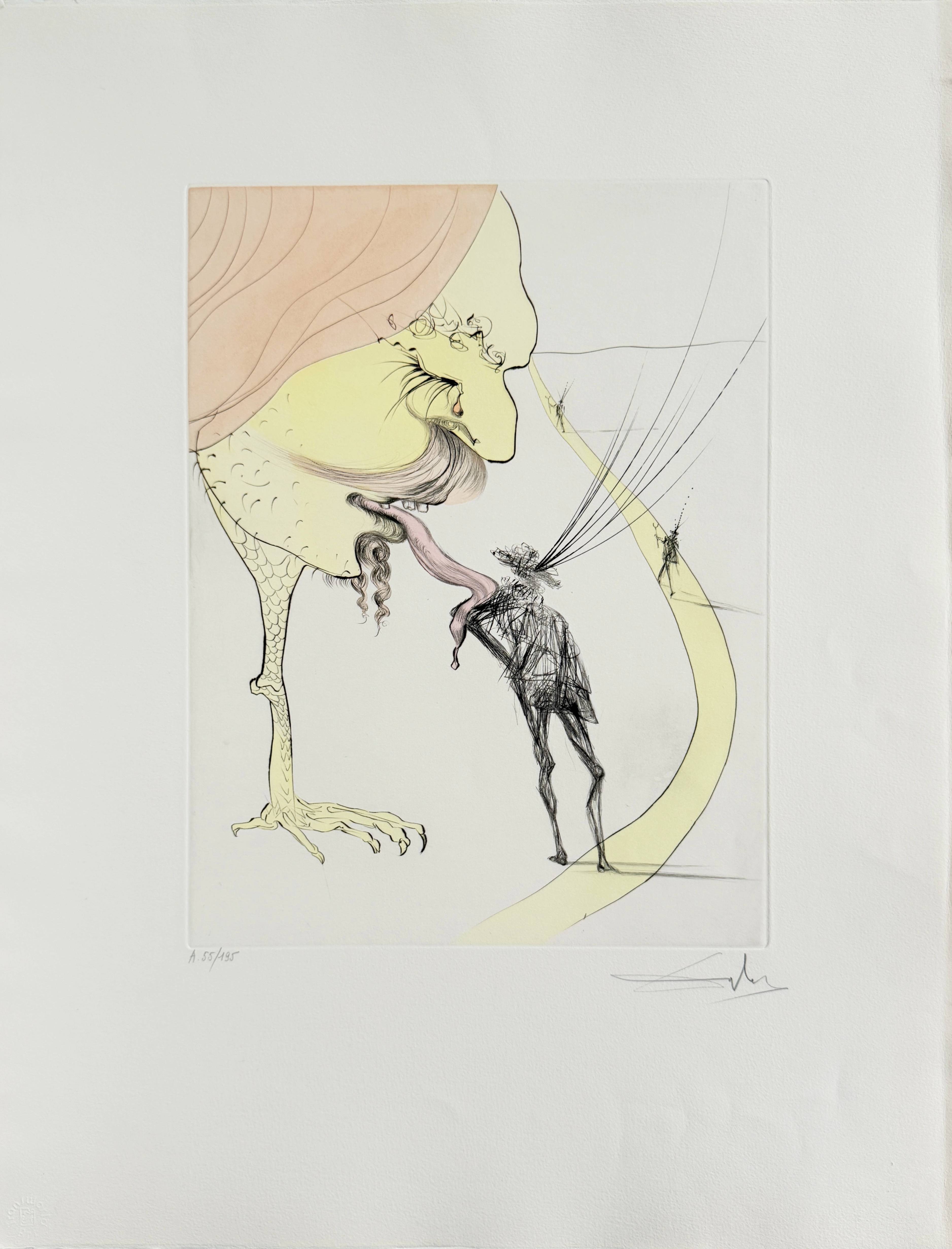 Salvador Dali - Picasso: A Ticket for Glory, 1973