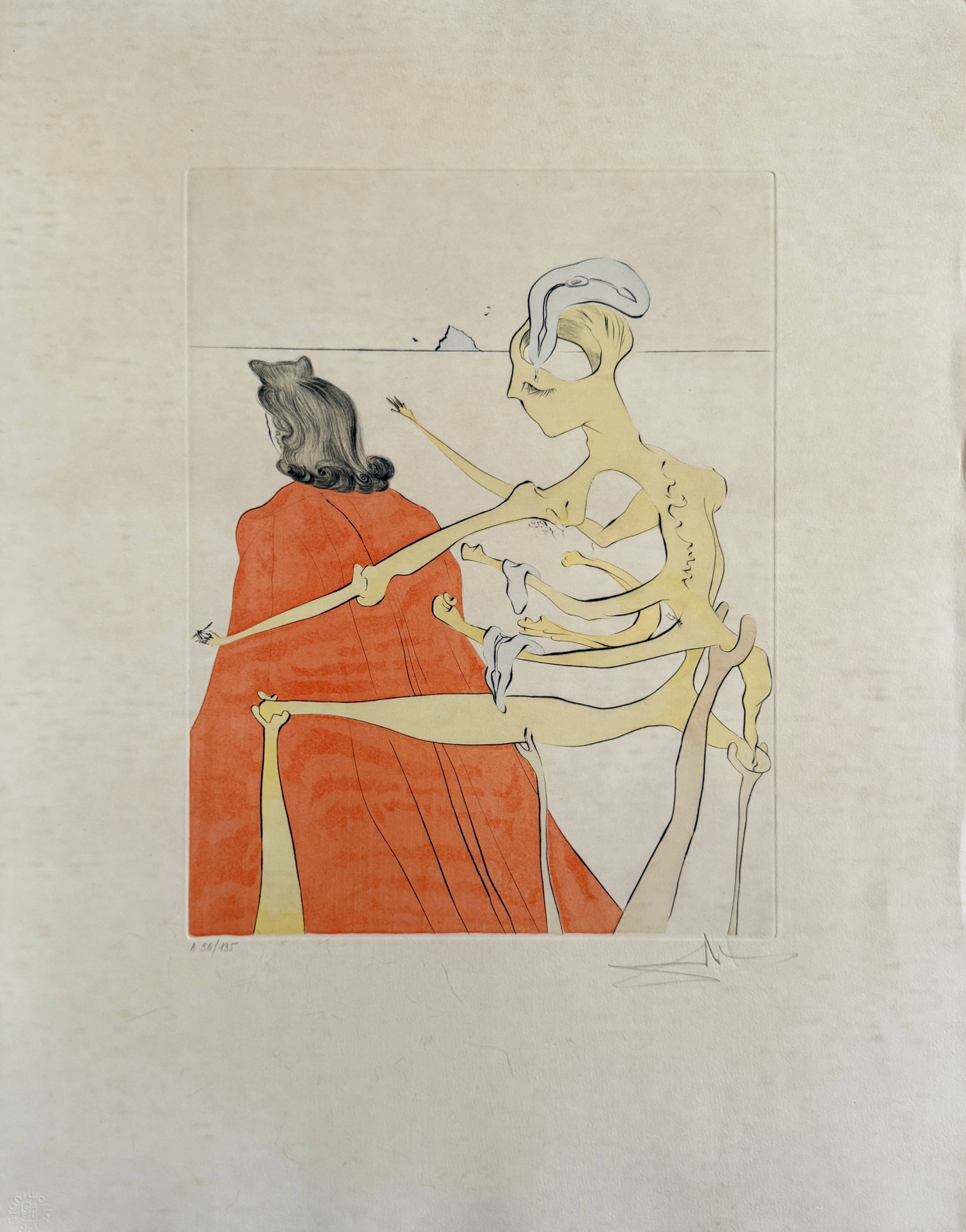 Salvador Dali - Gala's Godly Back, 1973