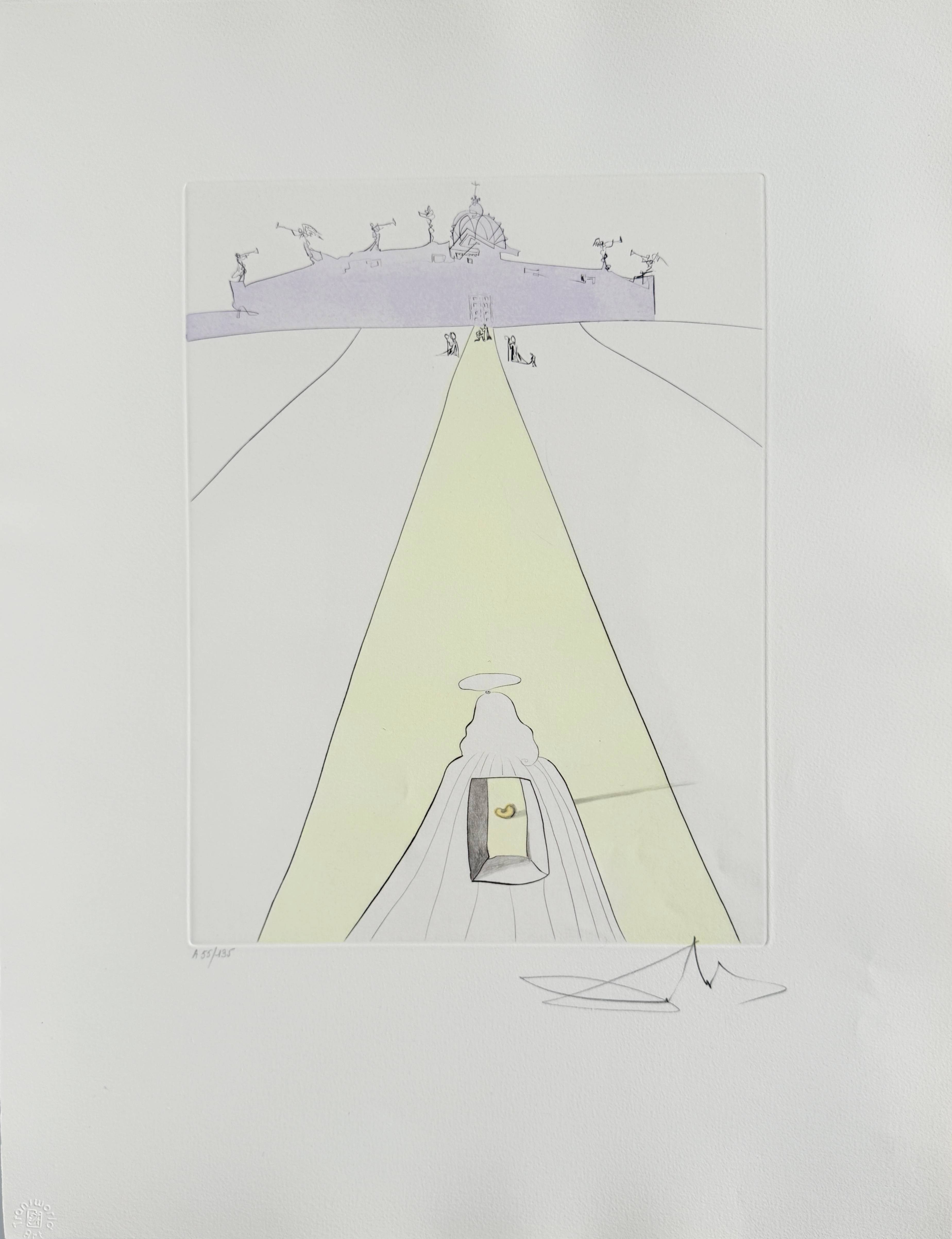 Salvador Dali - God, Time, Space, and the Pope, 1973