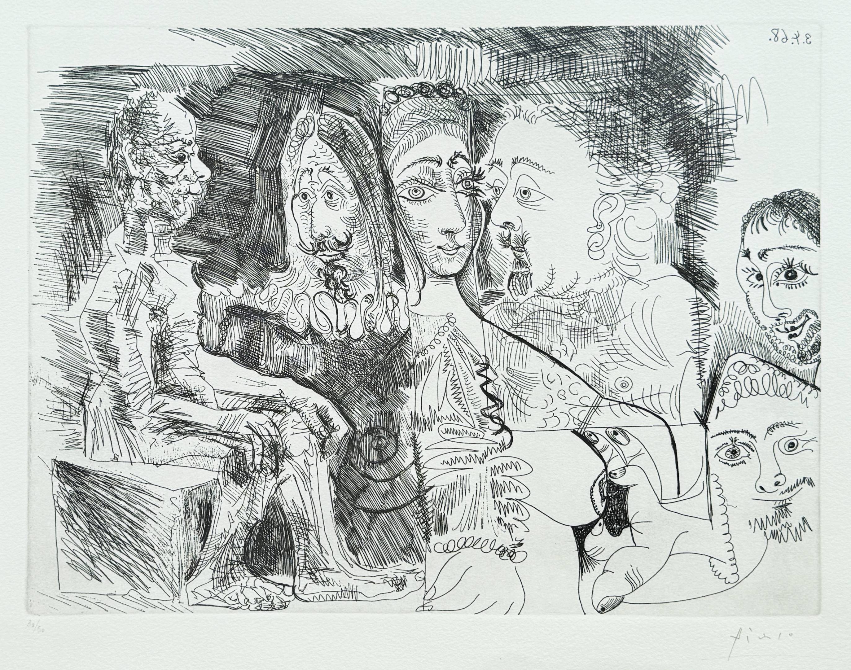 Pablo Picasso - Suite 347, 4 avril 1968, L. 16, 1968 - Image 2