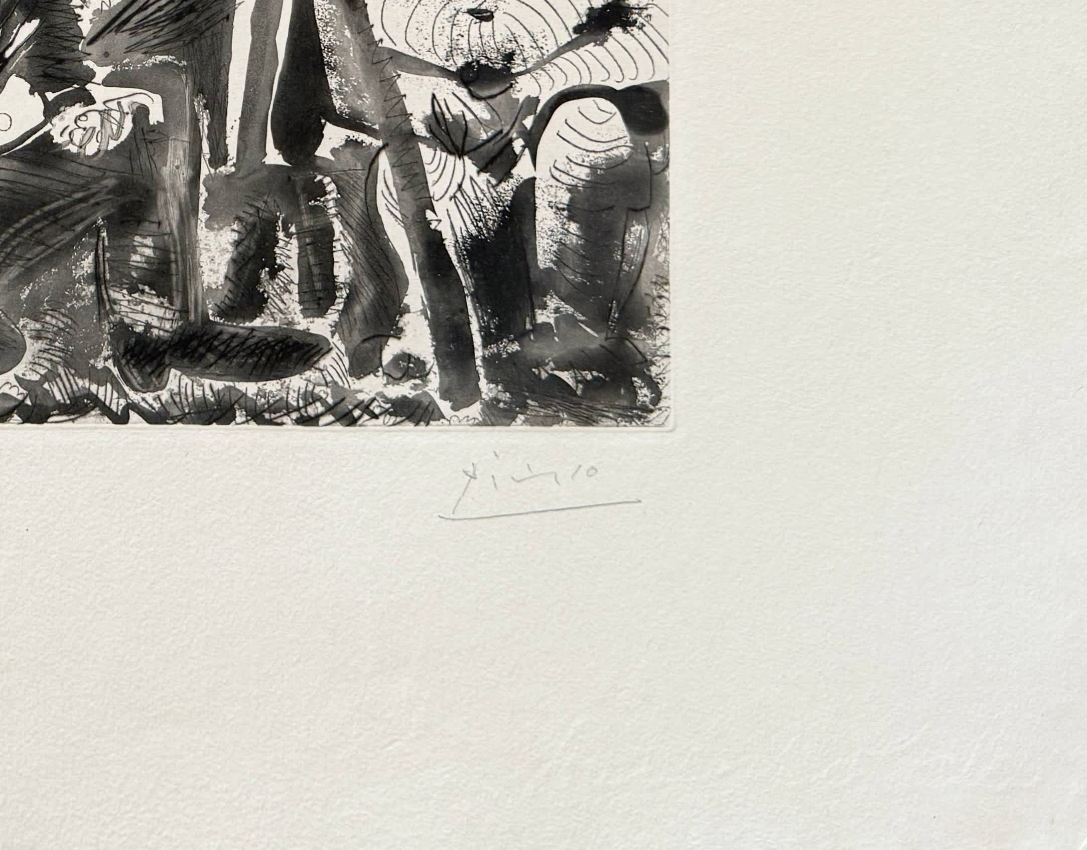 Pablo Picasso - Les bleus de Barcelone, 1963 - Image 6