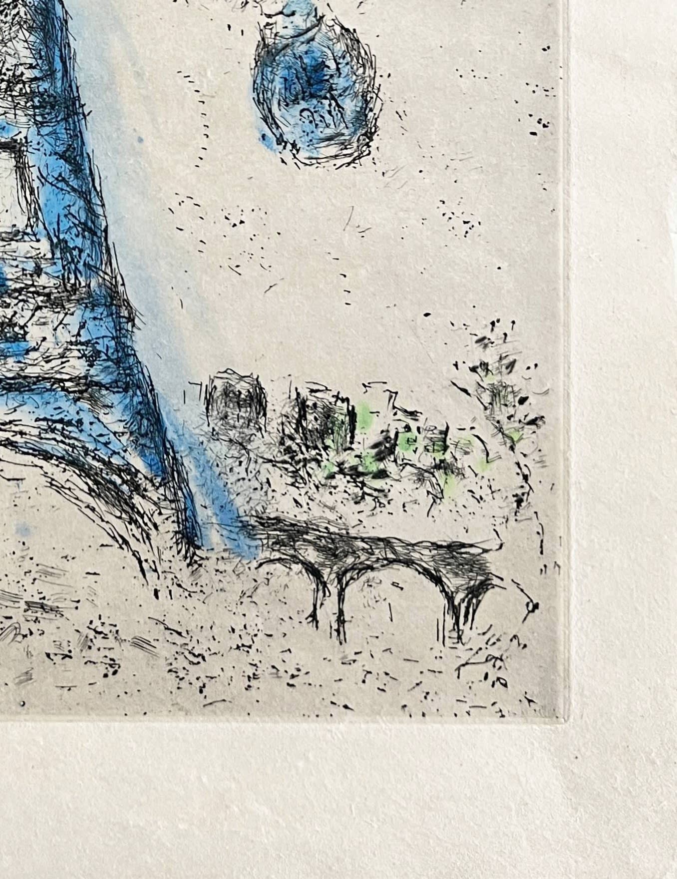 Marc Chagall - Celui qui dit les choses sans rien dire, Planche I, 1976 - Image 5