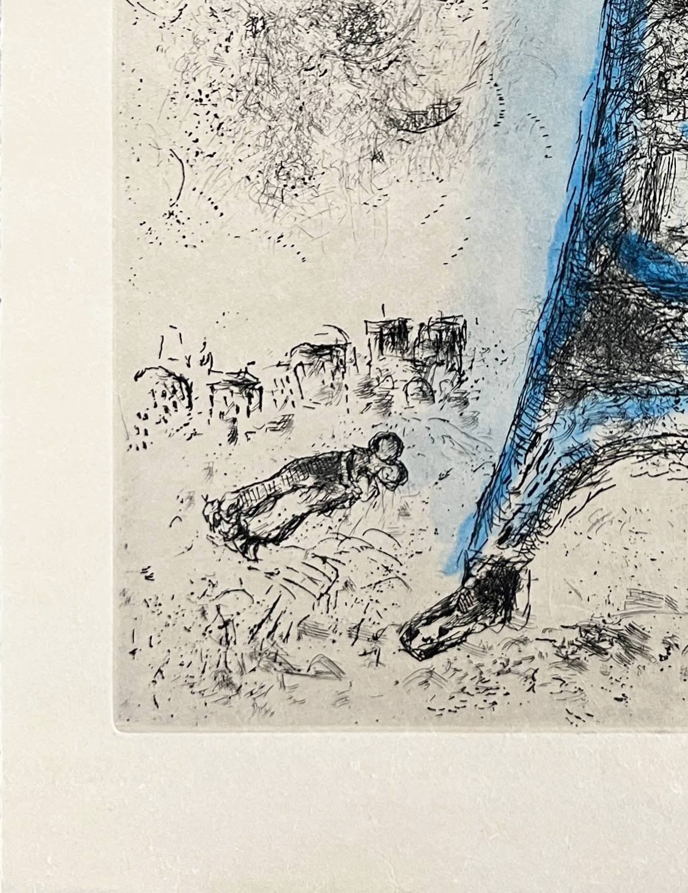 Marc Chagall - Celui qui dit les choses sans rien dire, Planche I, 1976 - Image 4