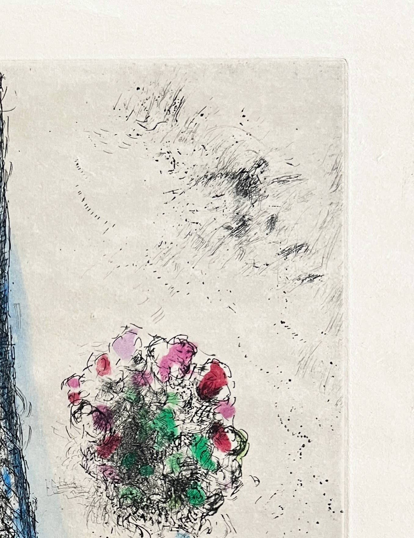 Marc Chagall - Celui qui dit les choses sans rien dire, Planche I, 1976 - Image 3
