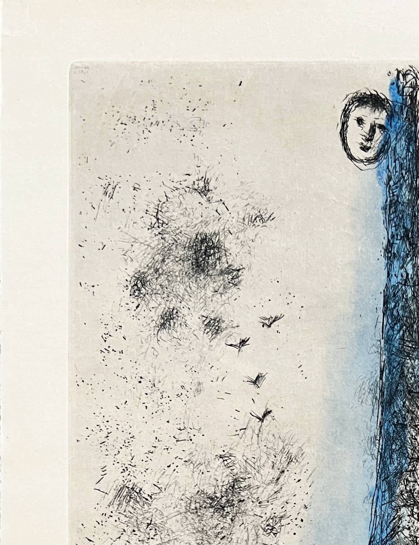Marc Chagall - Celui qui dit les choses sans rien dire, Planche I, 1976 - Image 2