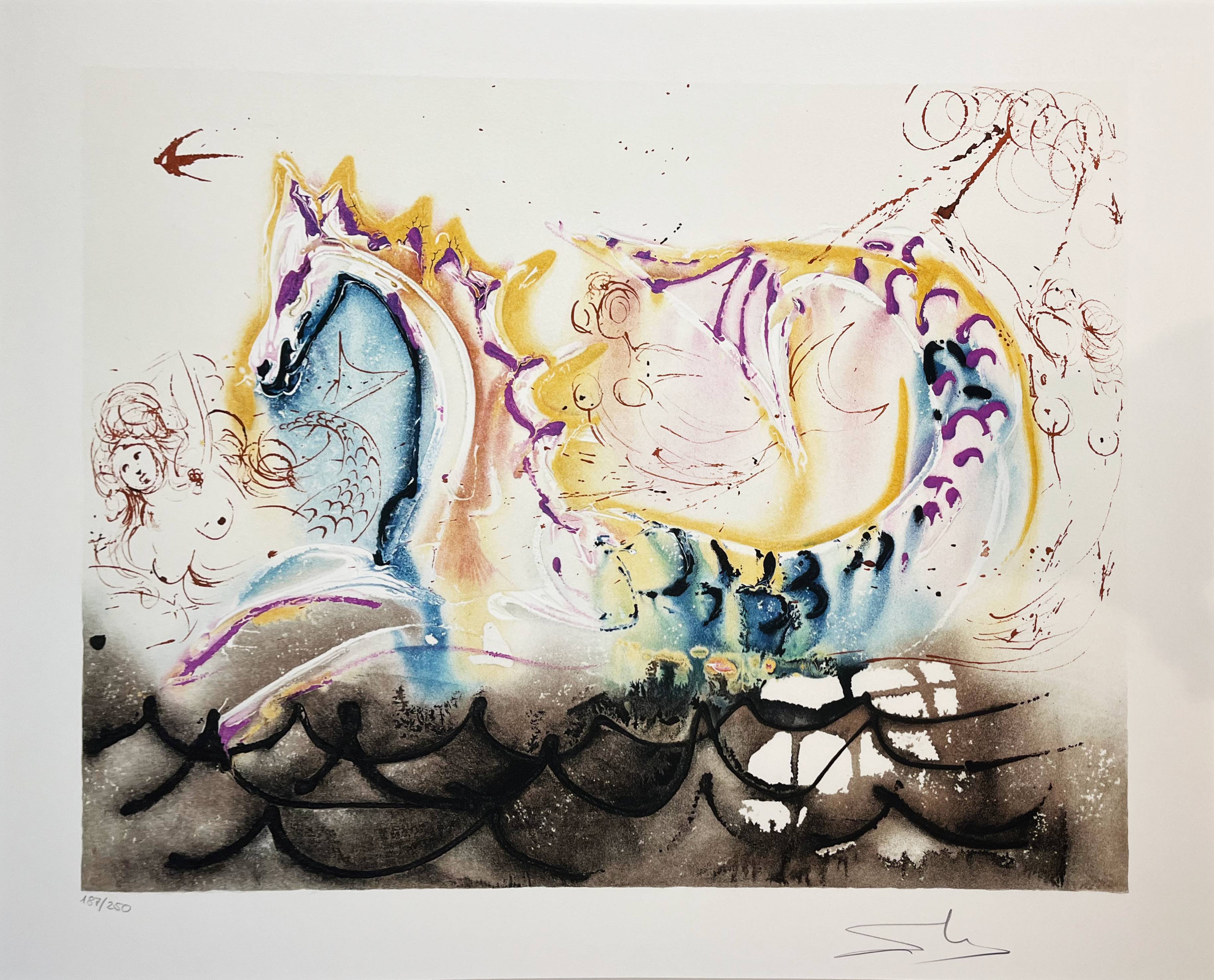 Salvador Dali - Le cheval marin, 1970 - Epicentrum Art Gallery