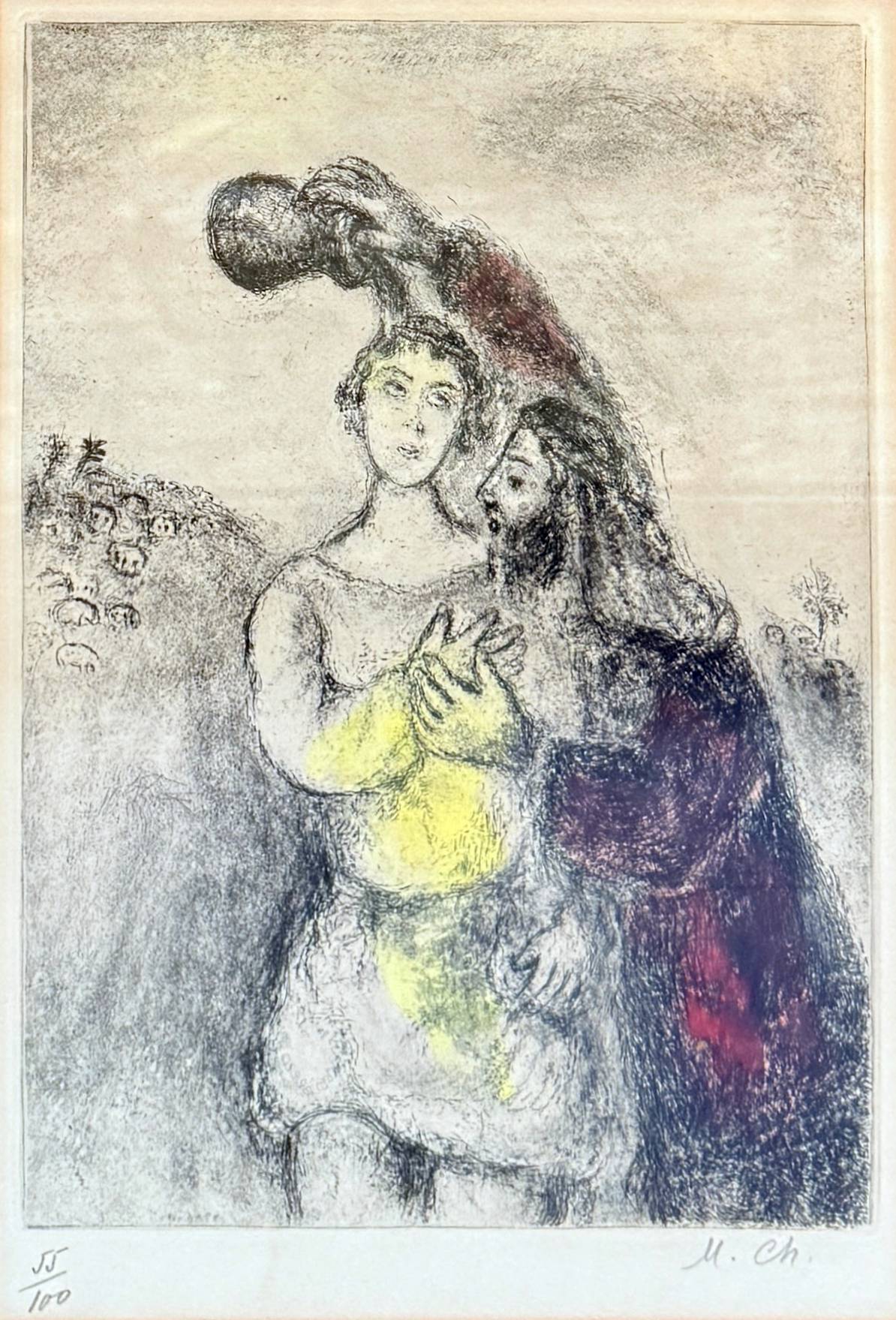 Marc Chagall - The Anointing of Saul, 1952 - Image 2