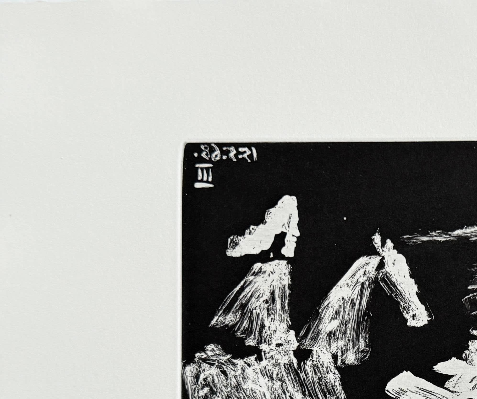 Pablo Picasso - Cape and Sword: Pusuit II, from 347 Suite, 1968 - Image 2