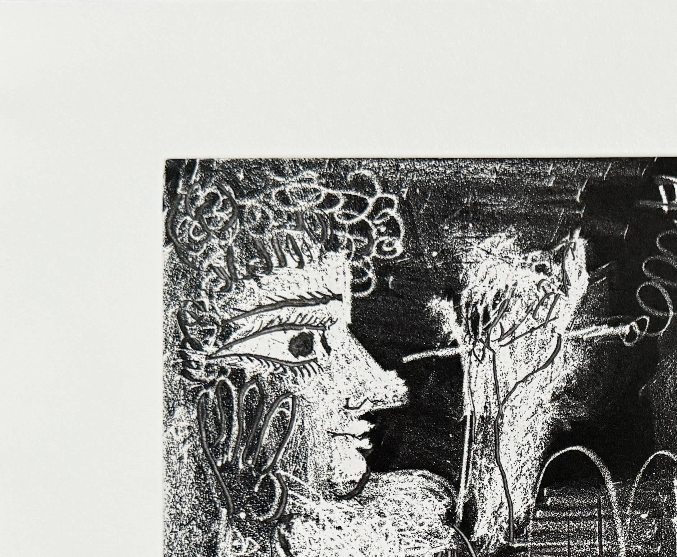 Pablo Picasso - Peintre et modèle au fume-cigarette, 1968 - Image 2