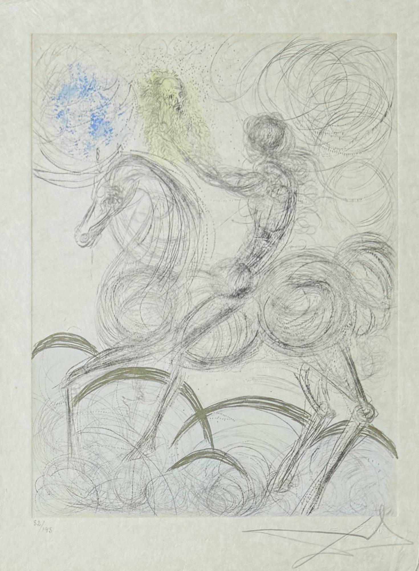 Salvador Dali - Cavalier et la mort, 1968 - Image 2