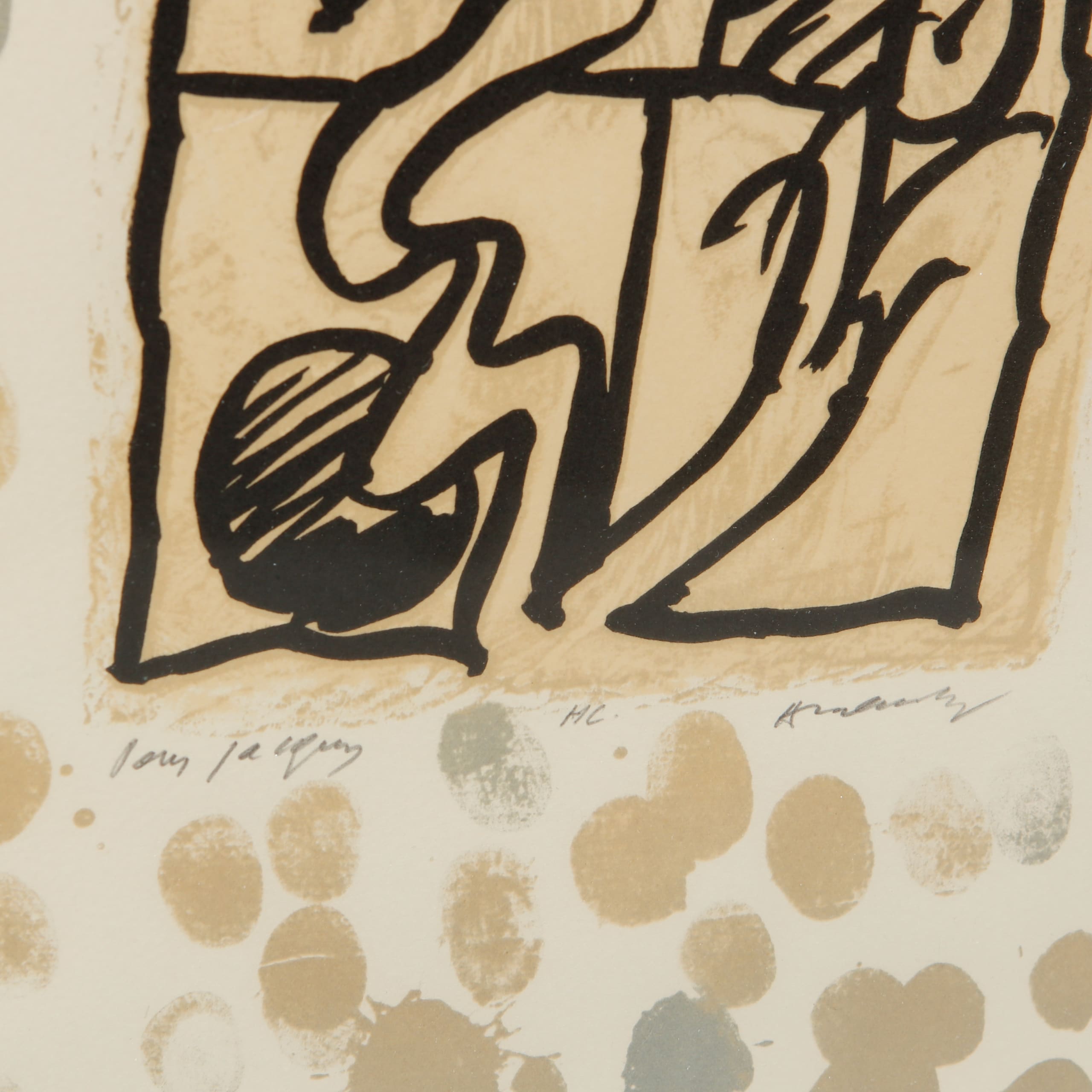 Pierre Alechinsky - Lino-Litho, Planche IV, 1970 - Image 6