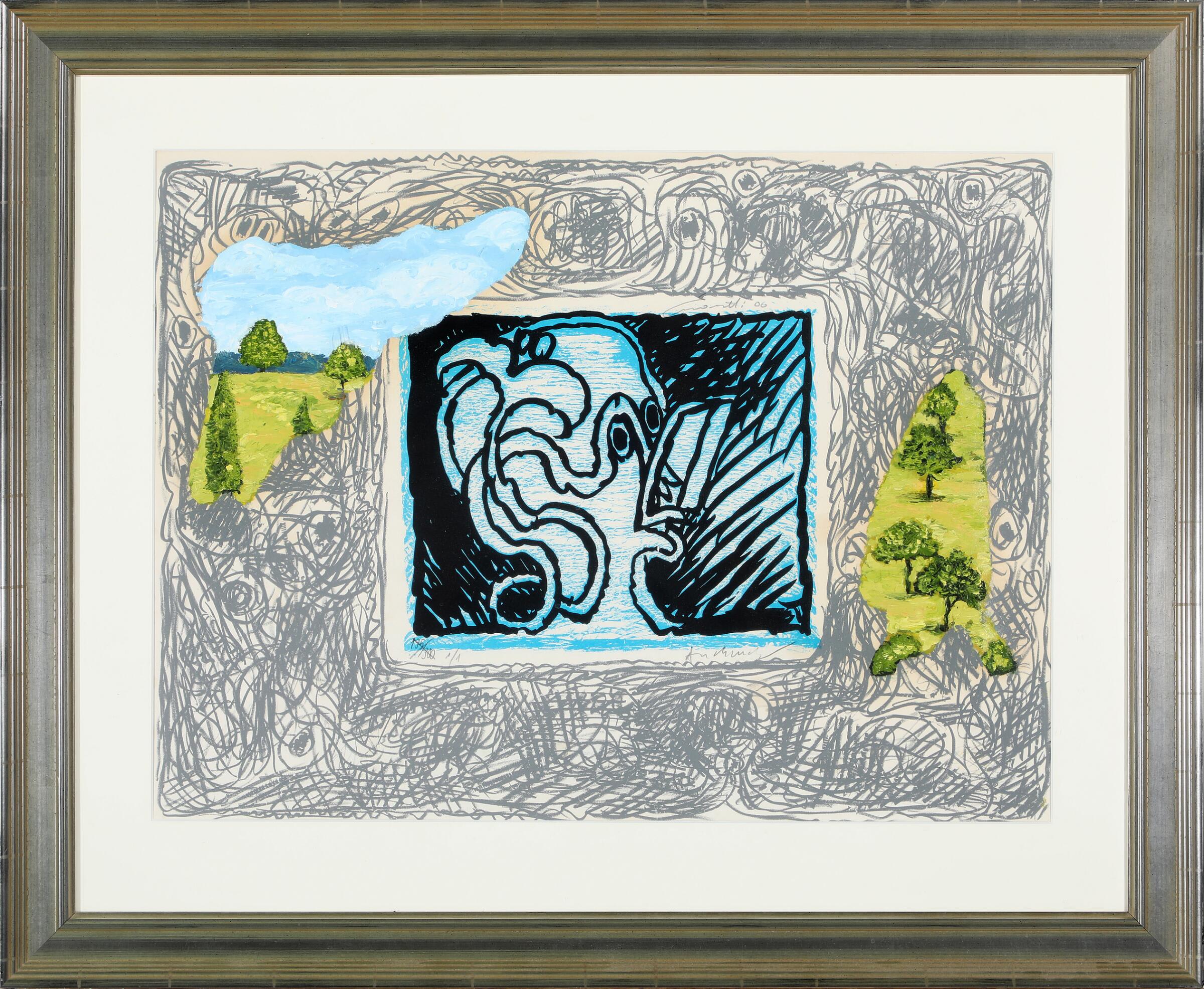 Pierre Alechinsky - Espionne, 1970