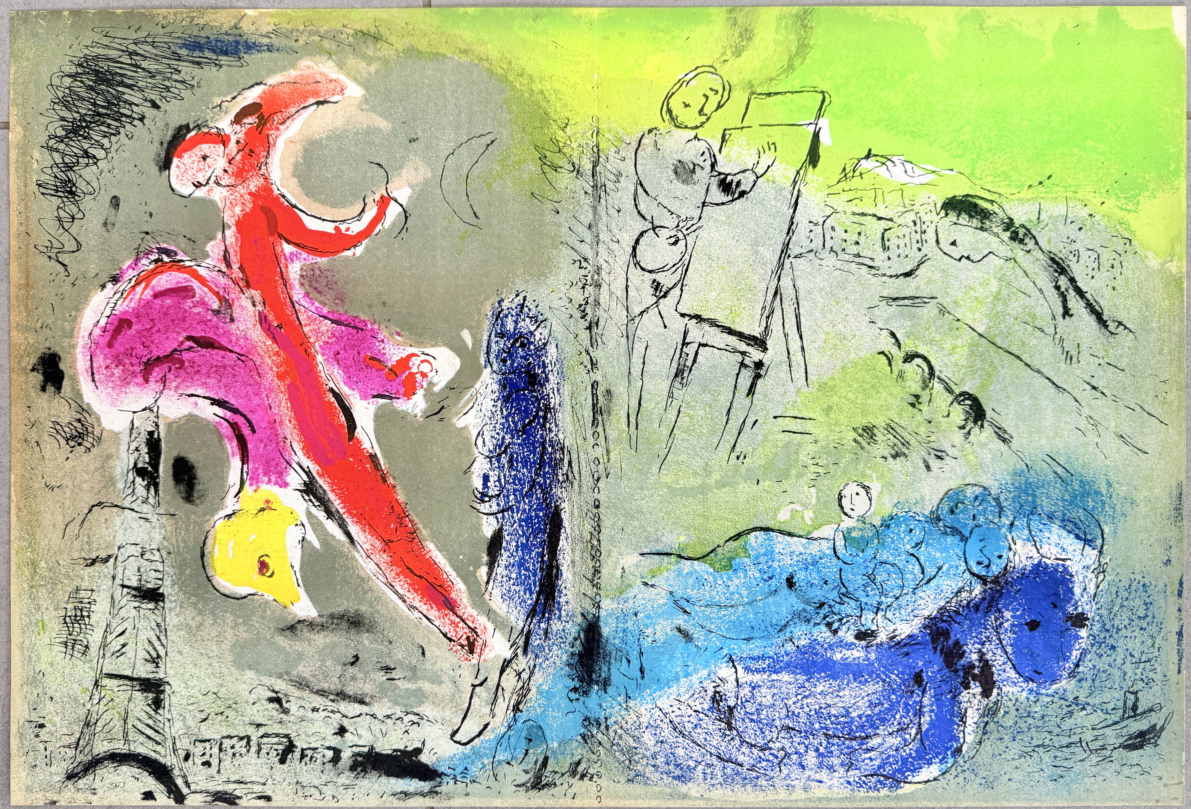 Marc Chagall - Vision de Paris, 1952 - Image 6