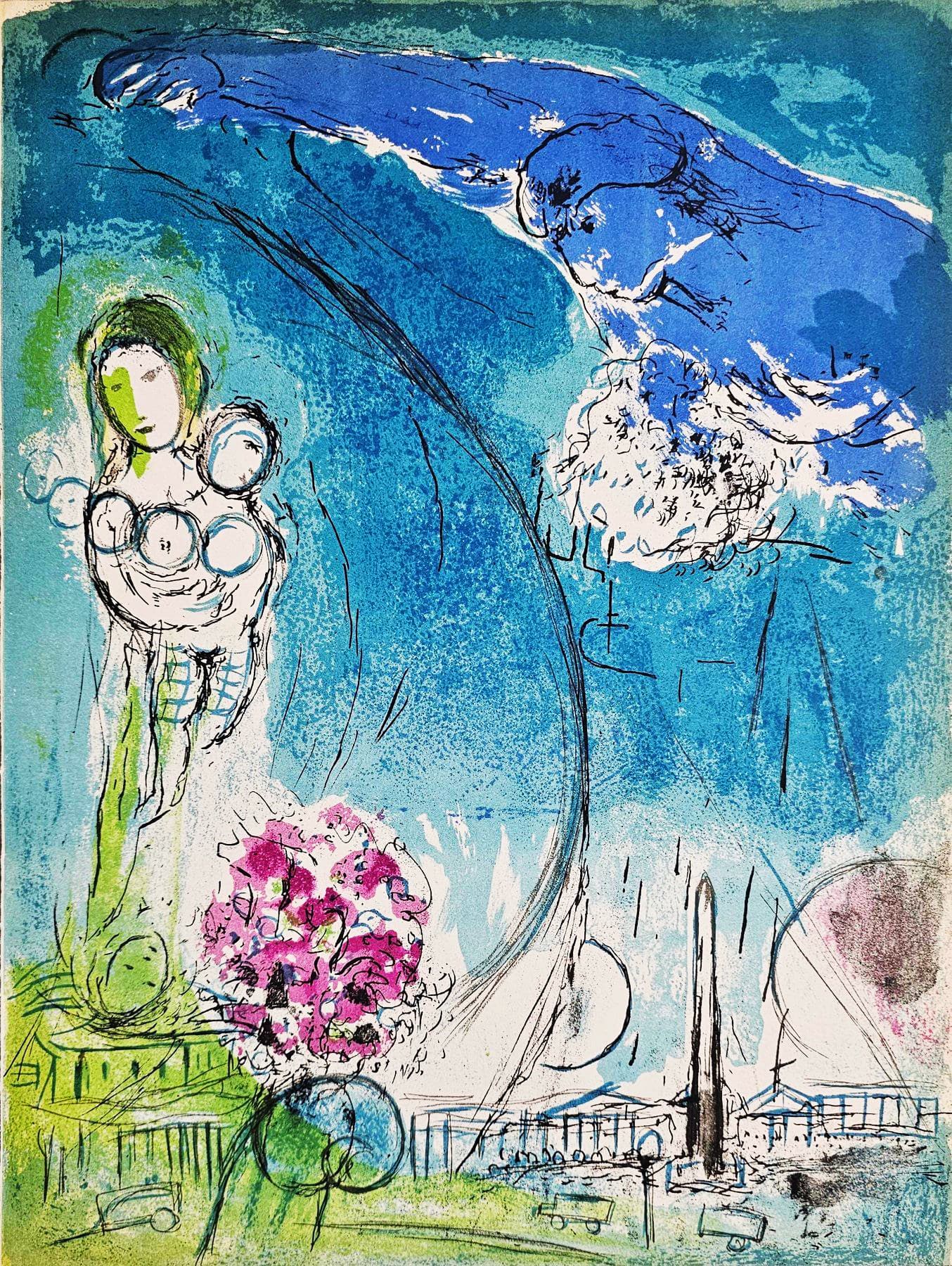 Marc Chagall - Place de la Concorde, 1952