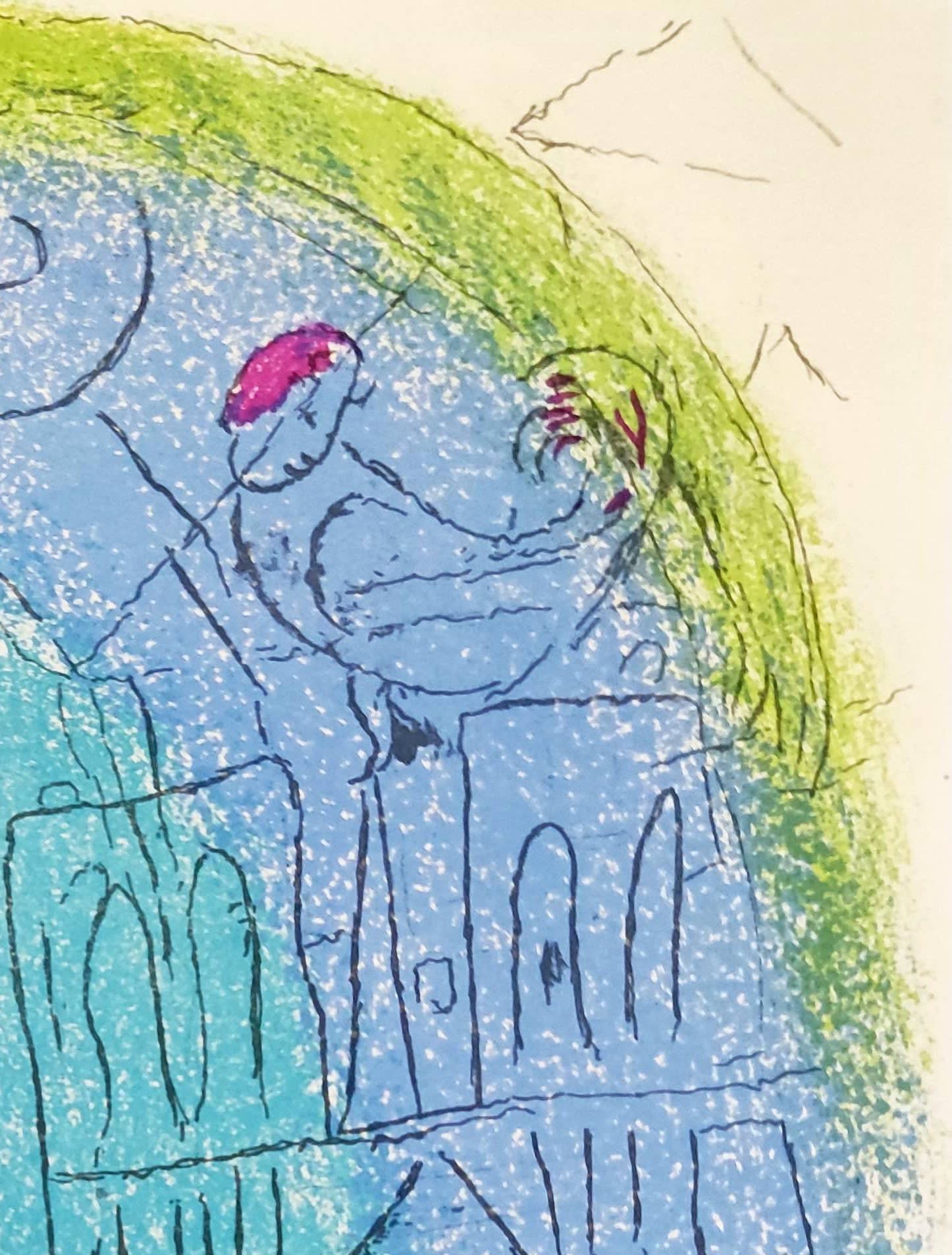 Marc Chagall - Mother and Child Before Notre-Dame, 1952 - Image 6