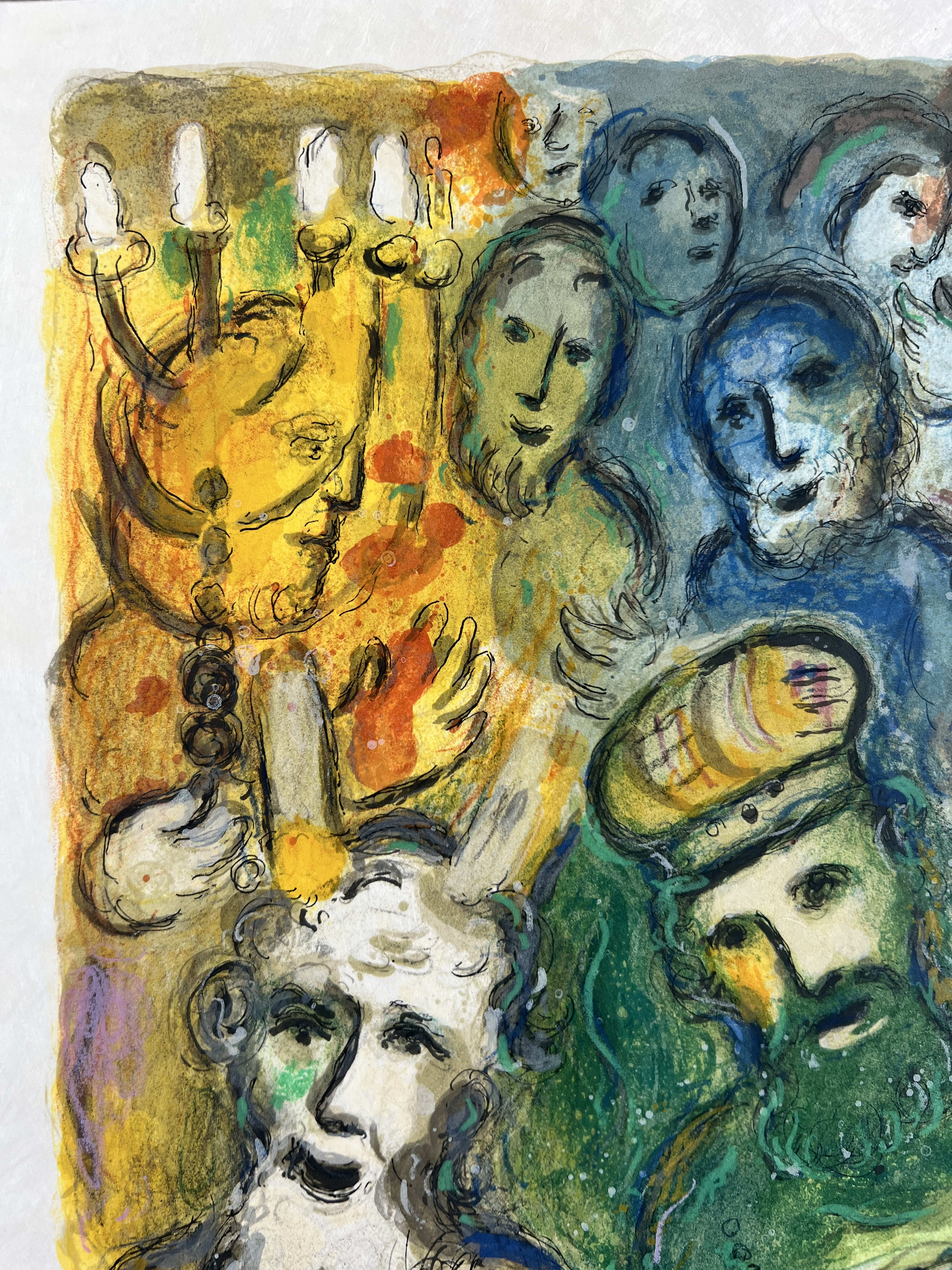 Marc Chagall - So went Moses and Aaron, and gathered all the Elders of the children of Israel, 1966 - Image 2