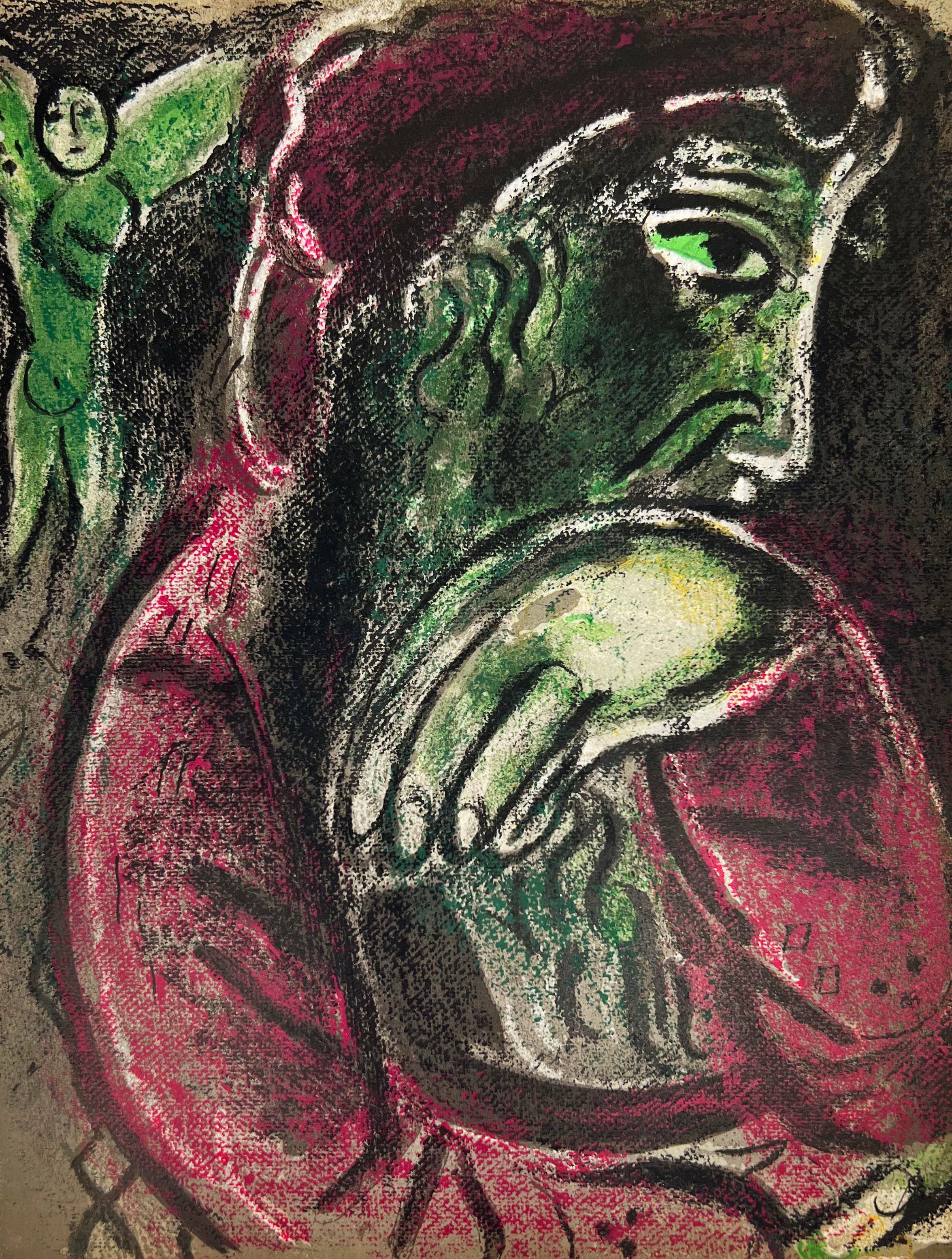Marc Chagall - Job in Despair, 1960