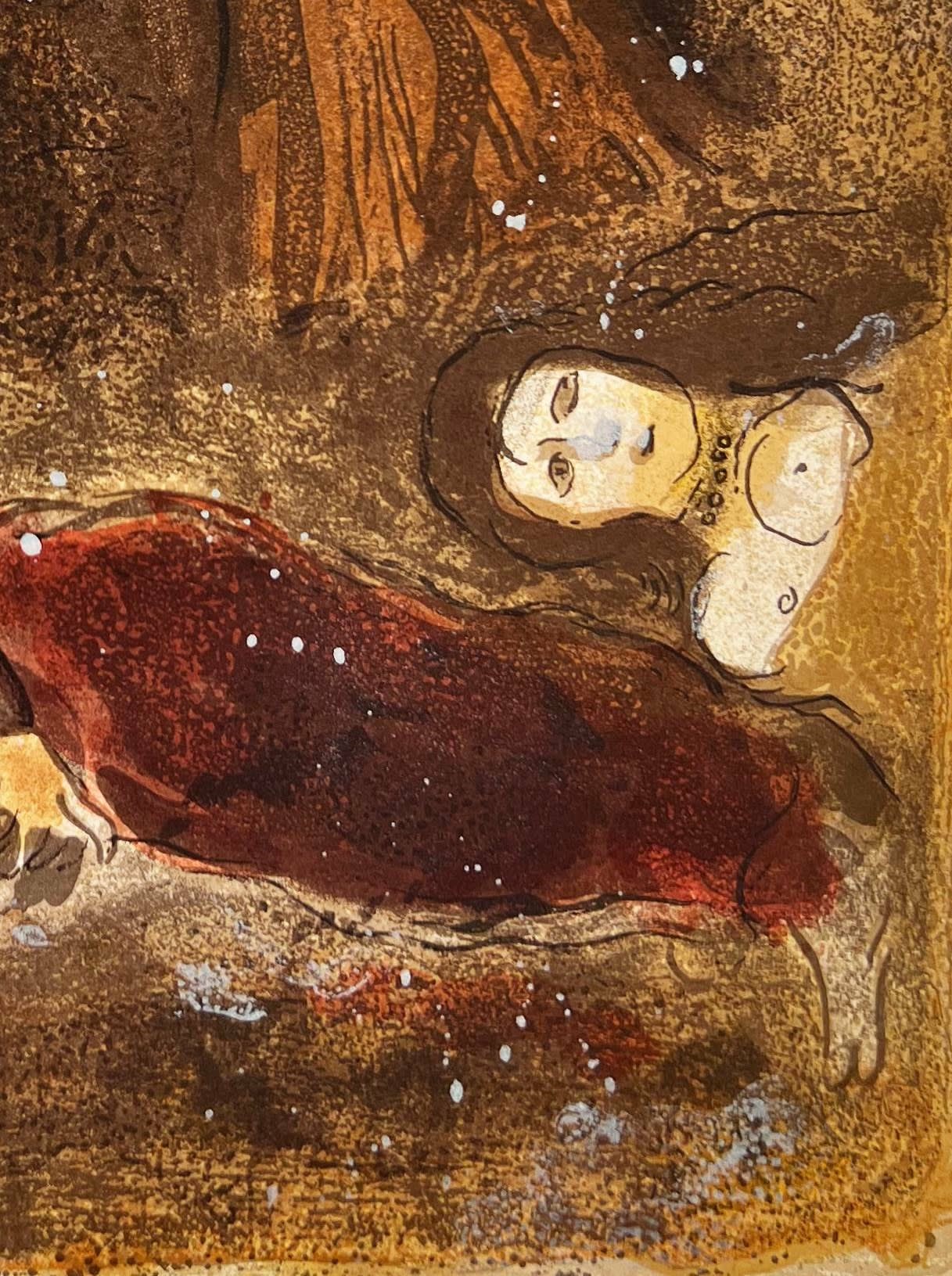 Marc Chagall - Ruth at the feet of Boaz, 1960 - Image 5