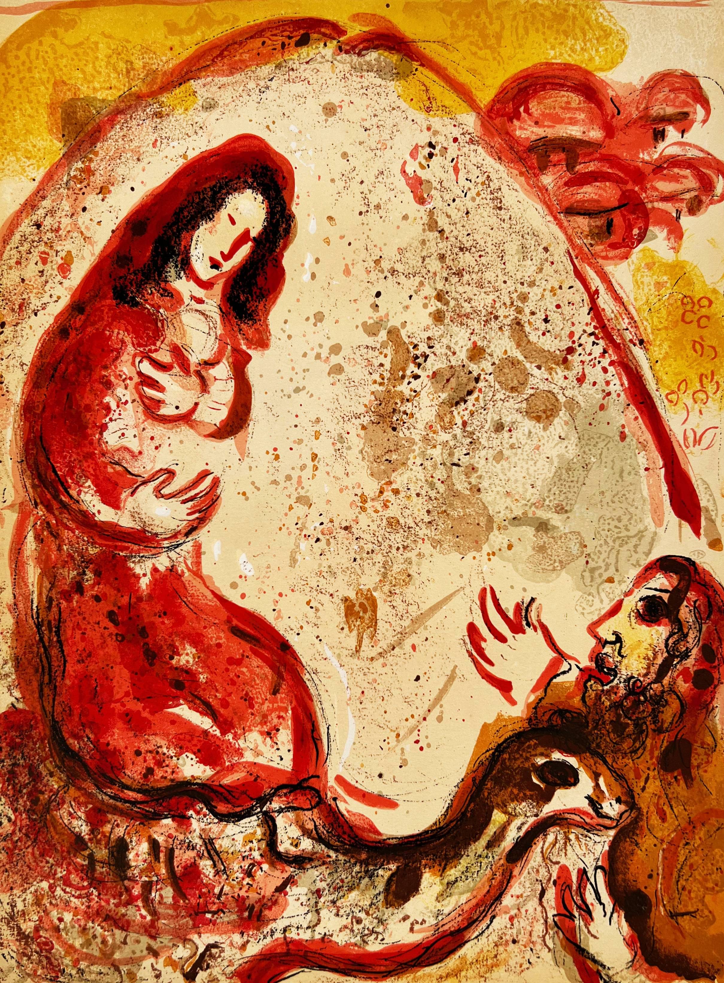 Marc Chagall - Rachel Steals Her Father’s Graven Images, 1960