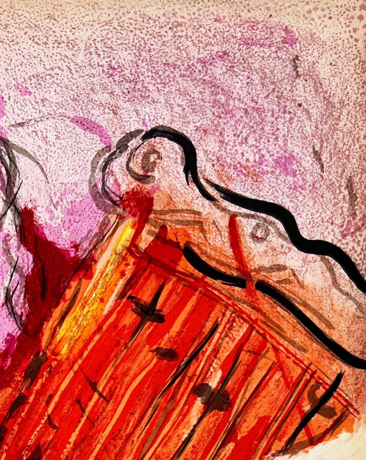 Marc Chagall - David and His Harp, 1956 - Image 3