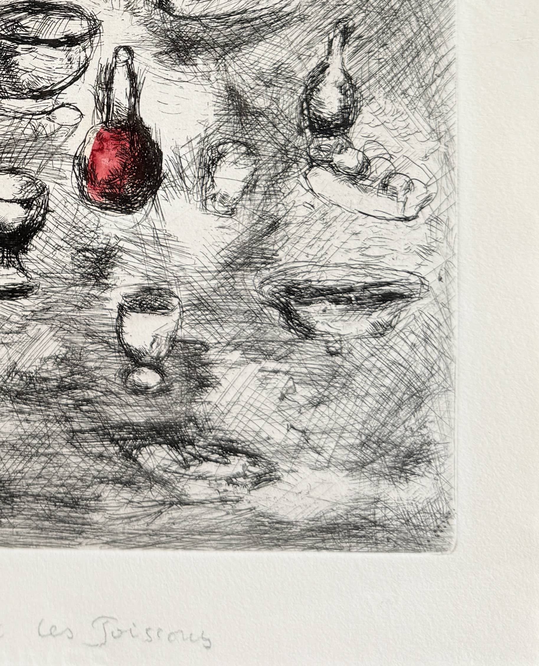 Marc Chagall - La Rieur et Les Poissons, 1954 - Image 6