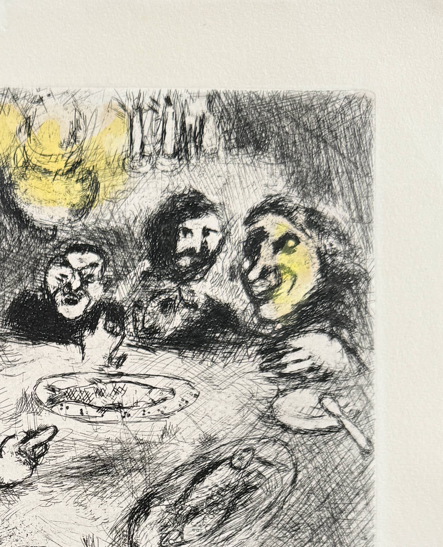 Marc Chagall - La Rieur et Les Poissons, 1954 - Image 4