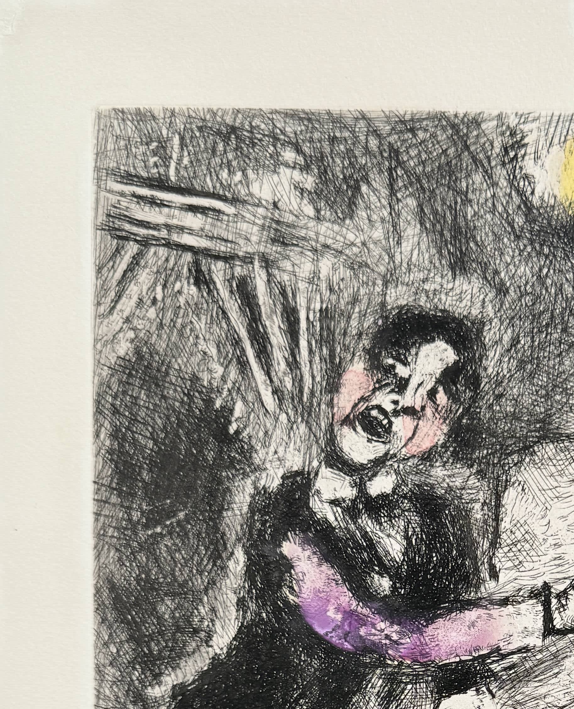 Marc Chagall - La Rieur et Les Poissons, 1954 - Image 3