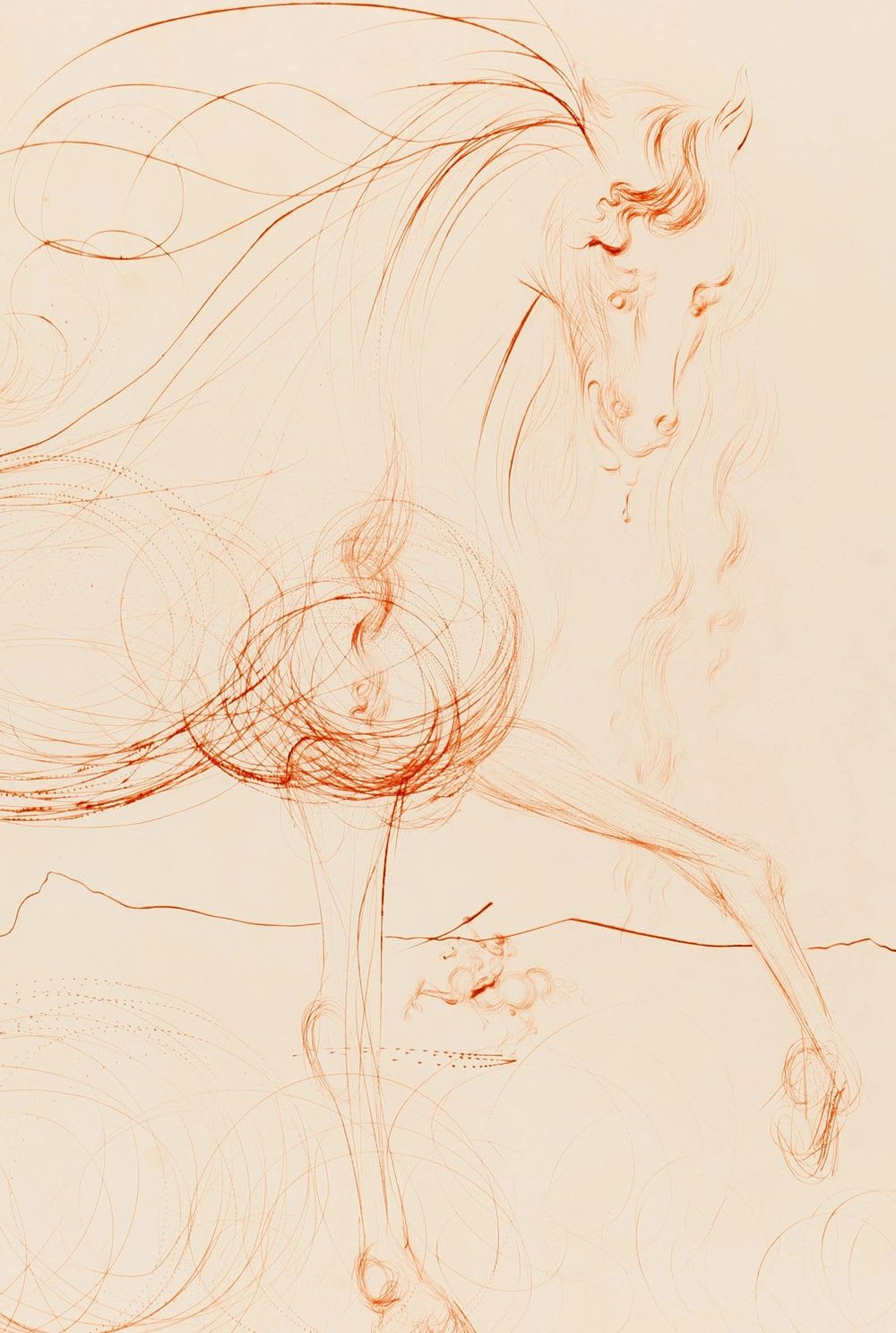 Salvador Dali - L'Etalon Blanc (Hommage au cheval), 1974 - Image 3