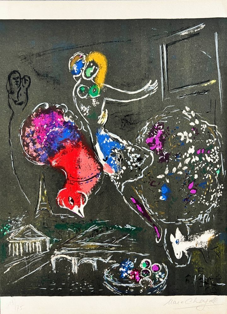 Marc Chagall - La nuit à Paris