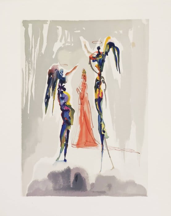 Salvador Dali - The Paradise, Canto 27 - The Gloria Patri, 1960