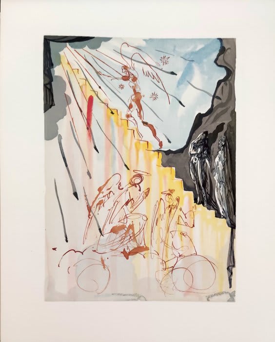 Salvador Dali - The Paradise, Canto 21 - Preparation for Final Prayer, 1960