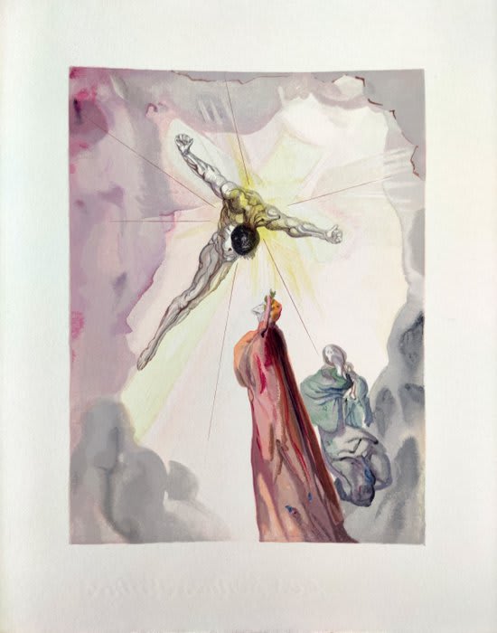 Salvador Dali - The Paradise, Canto 14 - Apparition du Christ, 1960