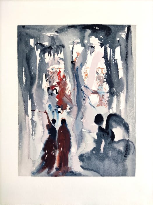 Salvador Dali - The Paradise, Canto 13 - Thus Was the Earth Created, 1960