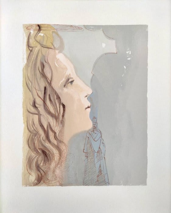 Salvador Dali - The Paradise, Canto 8 - La plus grande beauté de Béatrice, 1960