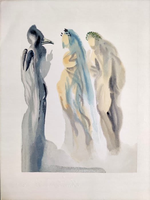 Salvador Dali - The Paradise, Canto 9 - The Sphere of Venus, 1960