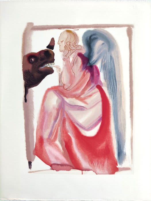 Salvador Dali - The Paradise, Canto 6 - The Sphere of Mercury, 1960