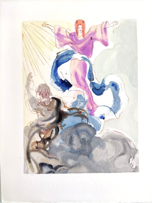 Salvador Dali - The Paradise, Canto 3 - The First Sphere, 1960