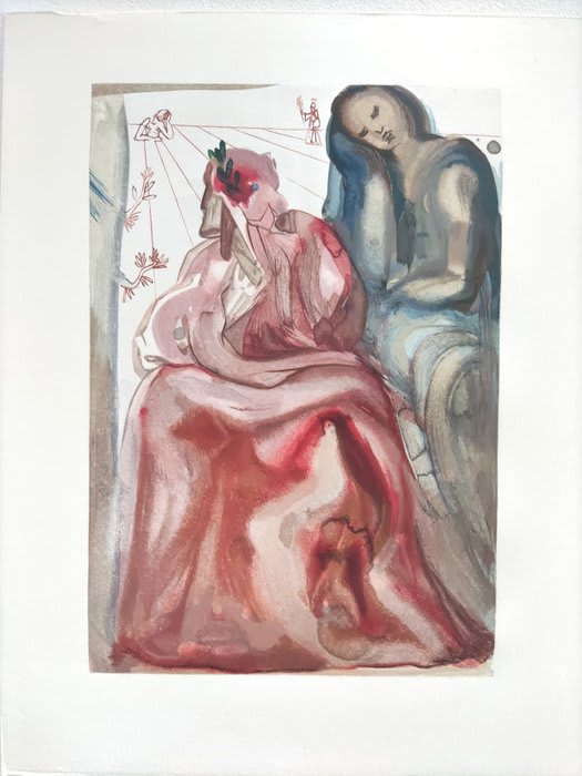 Salvador Dali - The Purgatory, Canto 31 - Dante's Confession, 1960