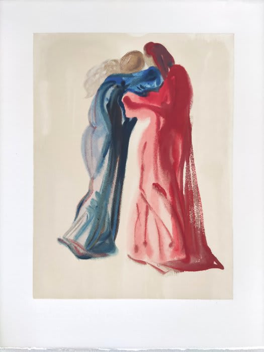 Salvador Dali - The Purgatory, Canto 29 - Meeting of Dante and Beatrice, 1960