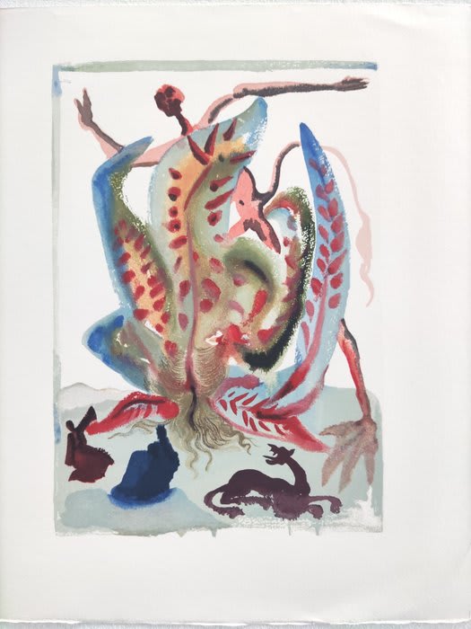 Salvador Dali - The Purgatory, Canto 23 - Gluttony, 1960
